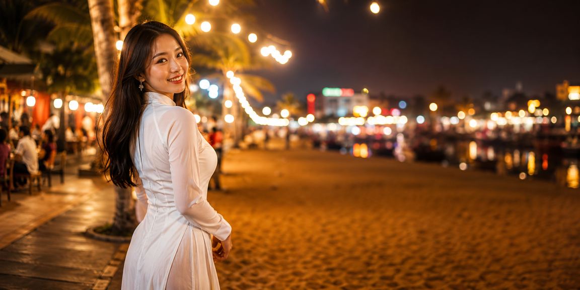 Người phụ nữ mặc áo dài trải nghiệm casino và cá cược tại Hà Nội