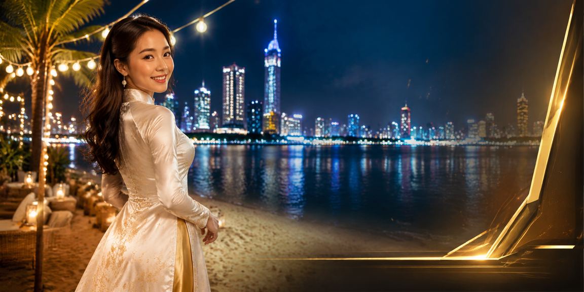 Không gian giải trí casino sang trọng tại Hồ Chí Minh với áo dài truyền thống